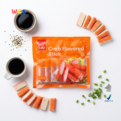 Edo Crab Flavored Stick Frozen Food 250g - Halal