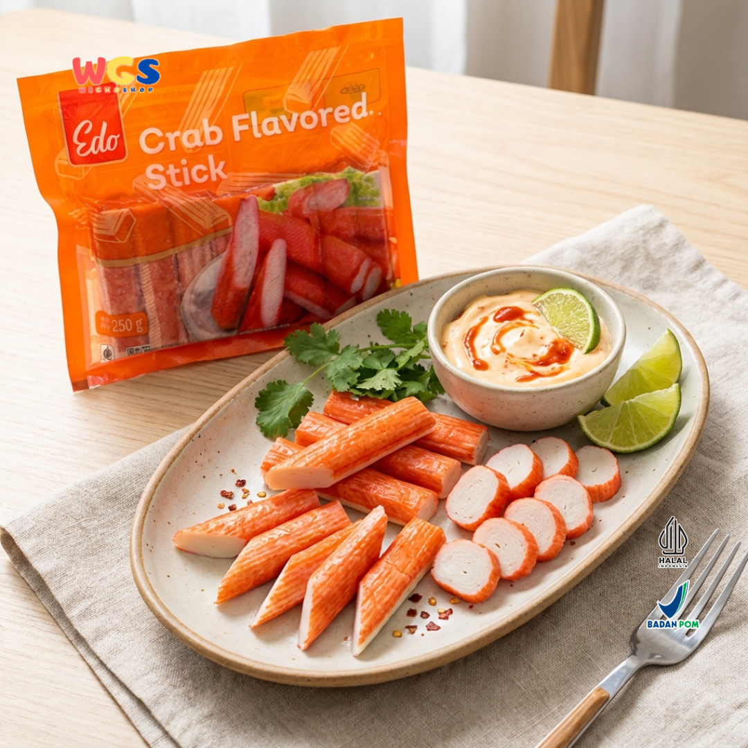 Edo Crab Flavored Stick Frozen Food 250g - Halal