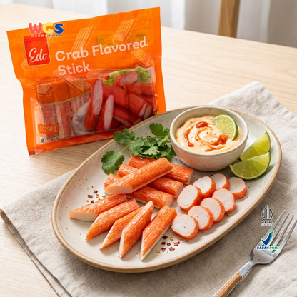 Edo Crab Flavored Stick Frozen Food 250g - Halal