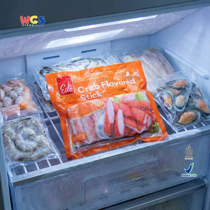 Edo Crab Flavored Stick Frozen Food 250g - Halal