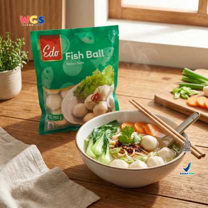 Edo Fish Ball Frozen Food Fish Balls 250g - Halal