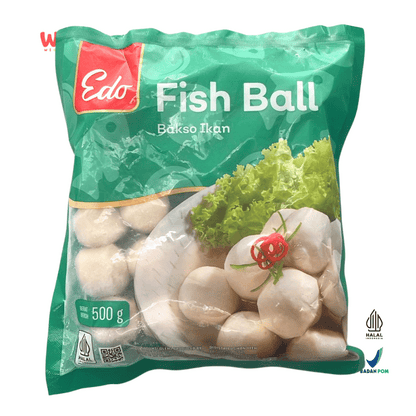 Edo Fish Ball 500g – Bakso Ikan Beku Lezat Praktis untuk Sup, Goreng & Shabu-shabu