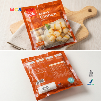 Edo Processed Fish Chikuwa Bakso Frozen Food 250g - Halal