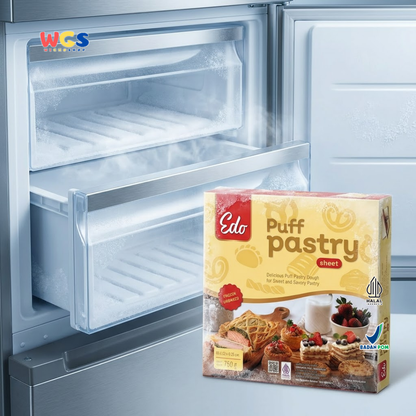 Edo Puff Pastry Sheet Flaky &amp; Crunchy 4 Sheet Frozen Food 750g - Halal