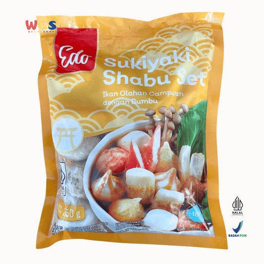 Edo Sukiyaki Shabu Set 250g – Ikan Olahan Campuran dengan Bumbu Sukiyaki Lezat