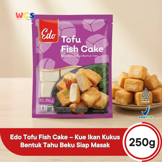 Edo Tofu Fish Cake Fish Tofu Fish Ball Frozen Food 250g - Halal