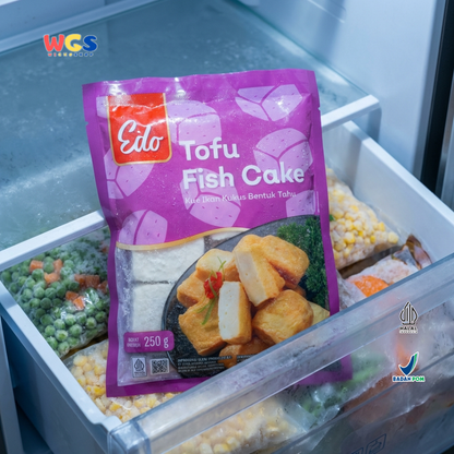 Edo Tofu Fish Cake Fish Tofu Fish Ball Frozen Food 250g - Halal