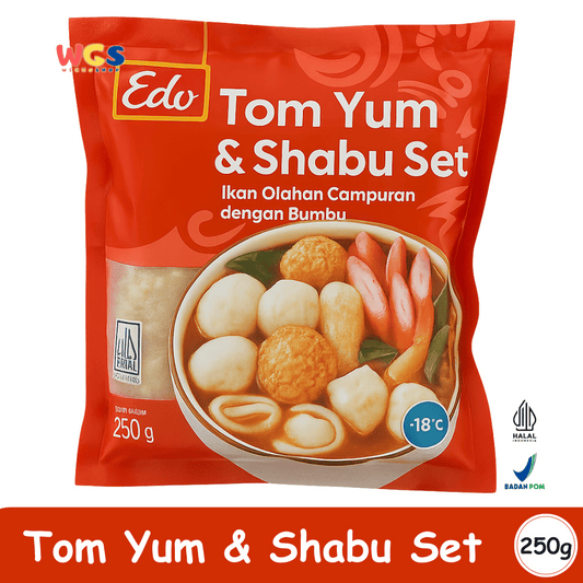Edo Tom Yum Shabu Set 250g – Ikan Olahan Campuran Siap Masak dengan Bumbu Tom Yum