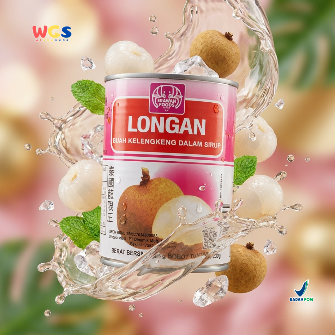 Erawan Longan in Syrup 565g - Canned Longan, Sweet &amp; Fresh