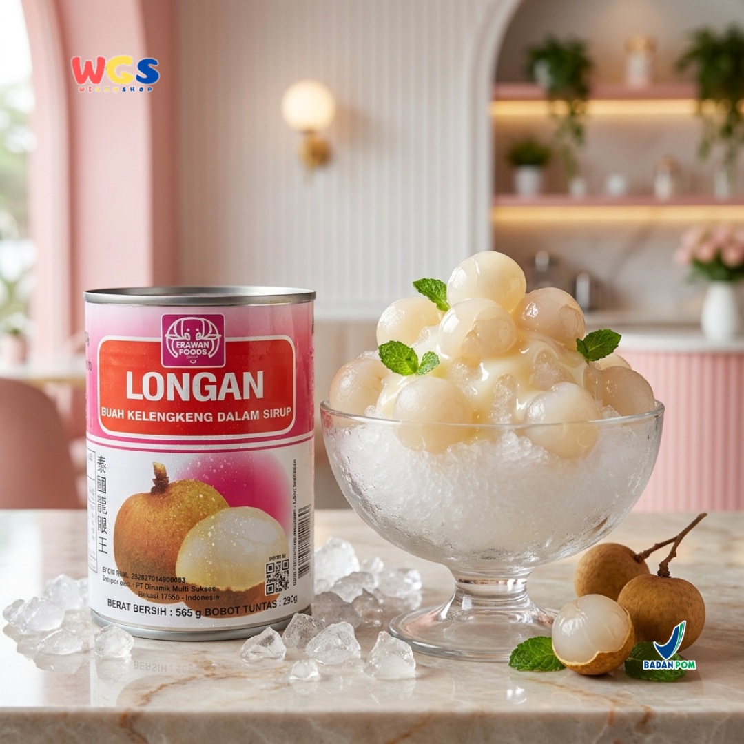Erawan Longan in Syrup 565g - Canned Longan, Sweet &amp; Fresh