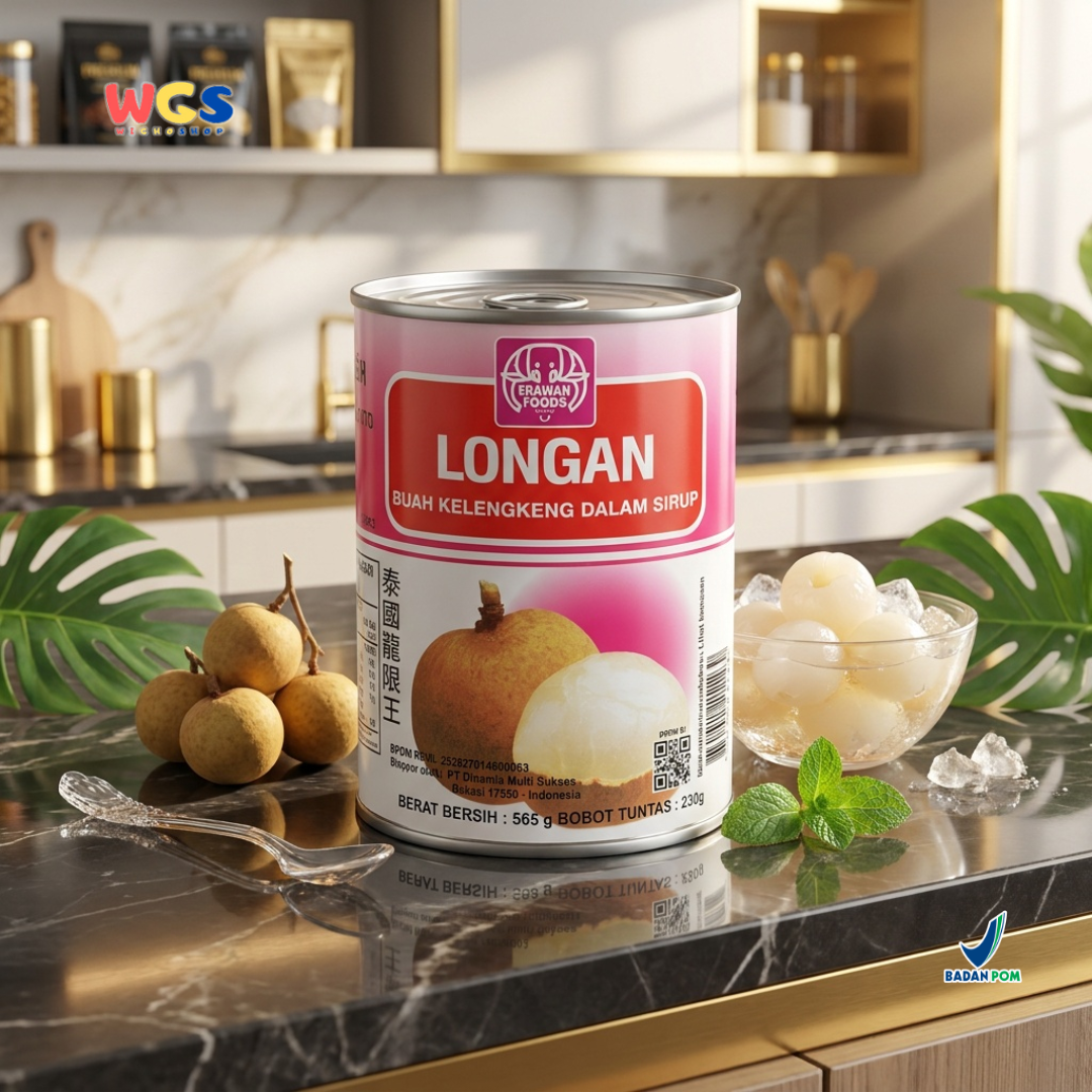 Erawan Longan in Syrup 565g - Canned Longan, Sweet &amp; Fresh