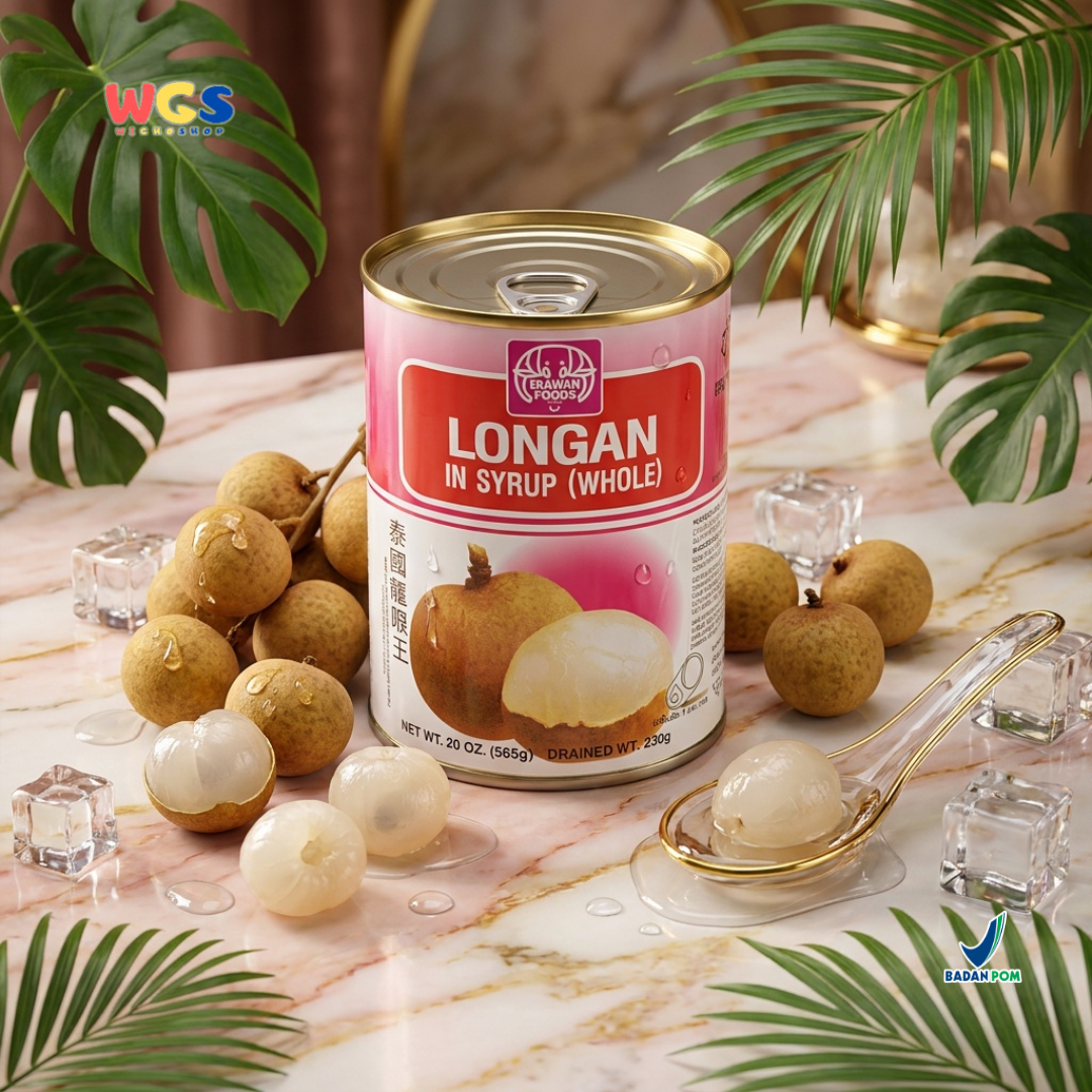 Erawan Longan in Syrup 565g - Canned Longan, Sweet &amp; Fresh