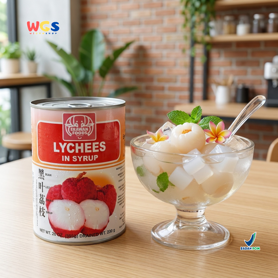 Erawan Lychees in Syrup 565g - Canned Lychees, Sweet &amp; Fresh