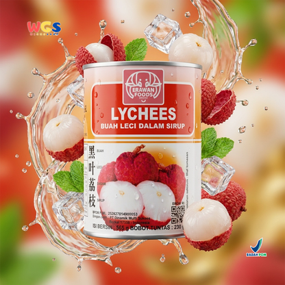 Erawan Lychees in Syrup 565g - Canned Lychees, Sweet &amp; Fresh