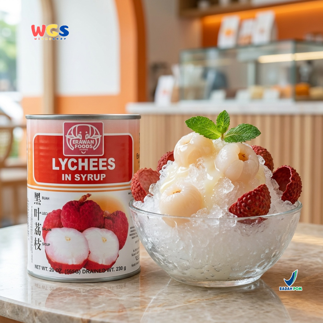 Erawan Lychees in Syrup 565g - Canned Lychees, Sweet &amp; Fresh