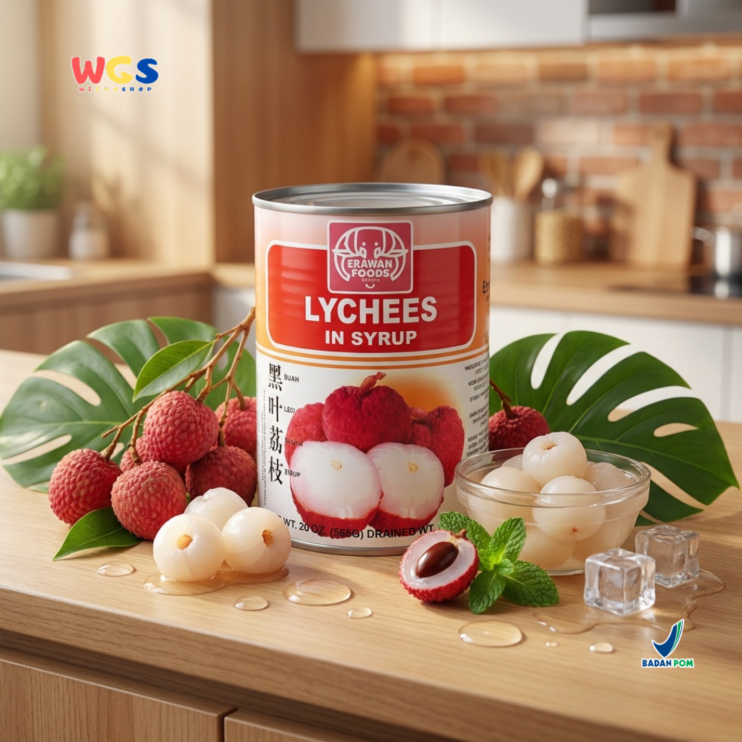 Erawan Lychees in Syrup 565g - Canned Lychees, Sweet &amp; Fresh