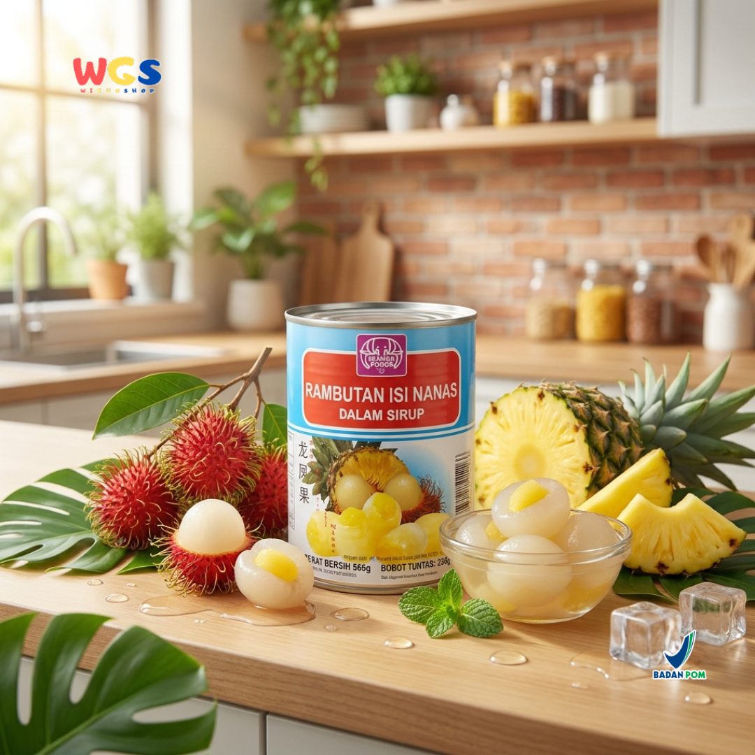 Erawan Rambutan with Pineapple Filling 565g - Canned Fruit in Syrup, Sweet &amp; Fresh