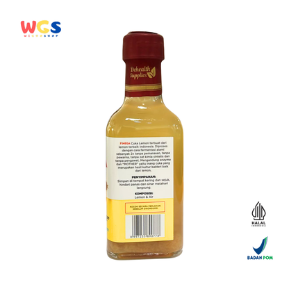 FINEGA Lemon Vinegar with Mother 250ml (Cuka Lemon Alami Tanpa Pengawet)