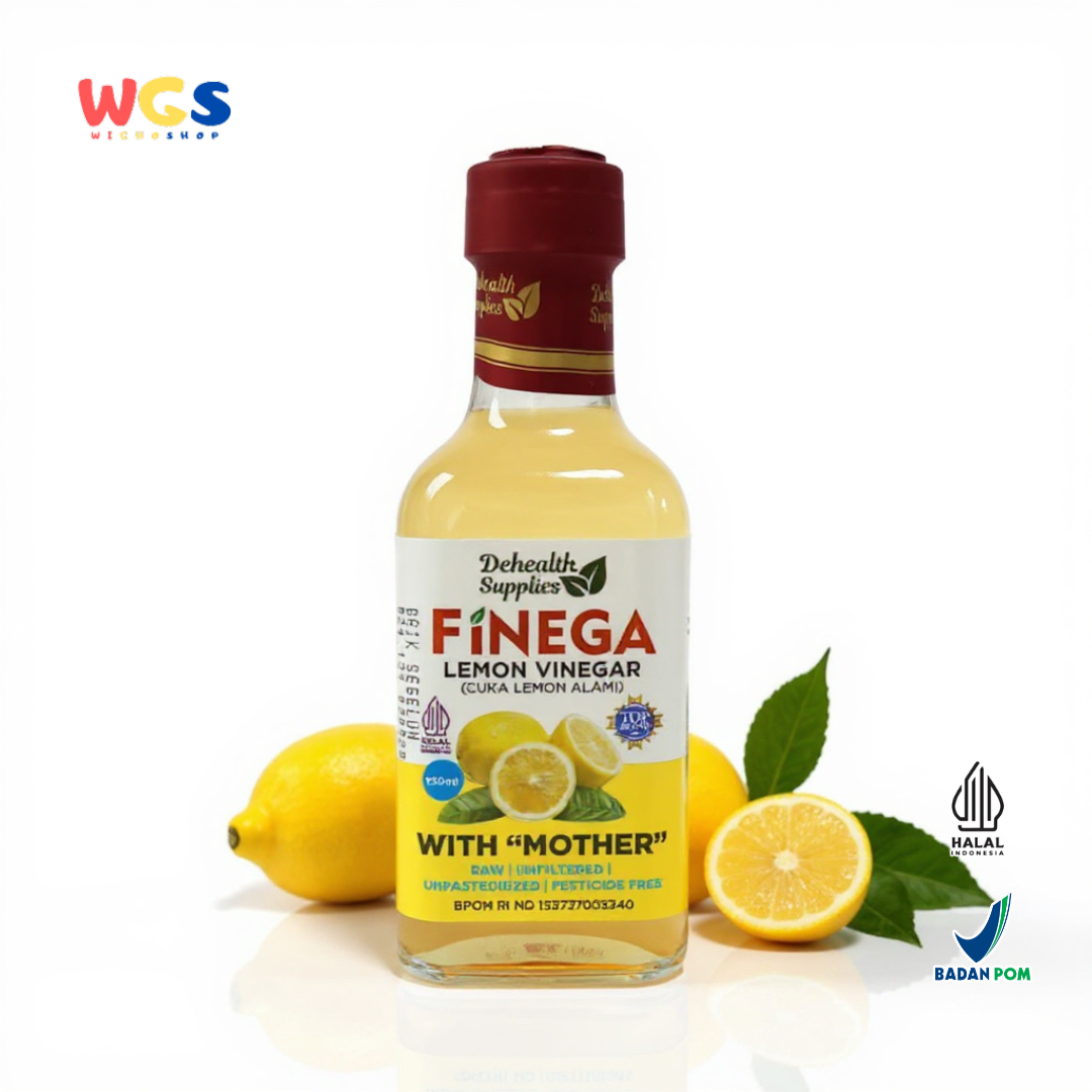 FINEGA Lemon Vinegar with Mother 250ml (Cuka Lemon Alami Tanpa Pengawet)