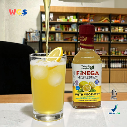 FINEGA Lemon Vinegar with Mother 250ml (Cuka Lemon Alami Tanpa Pengawet)