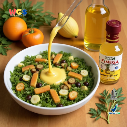 FINEGA Pineapple Vinegar with Mother 250ml (Cuka Nanas Alami Fermentasi Tanpa Pengawet)