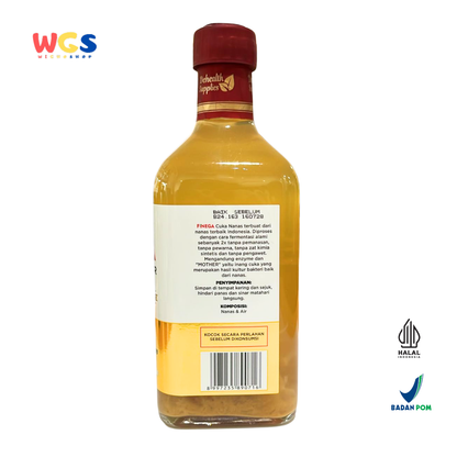 FINEGA Pineapple Vinegar with Mother 500ml (Cuka Nanas Alami Fermentasi Tanpa Pengawet)