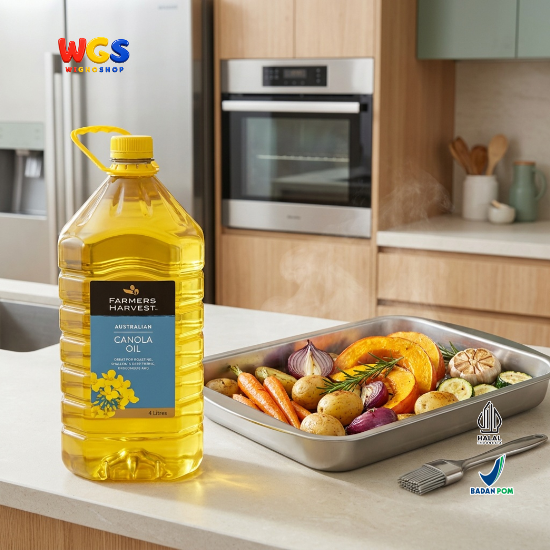 Farmers Harvest Australian Canola Oil 4L - Minyak Kanola Australia untuk Goreng Deep Frying Panggang Salad BBQ