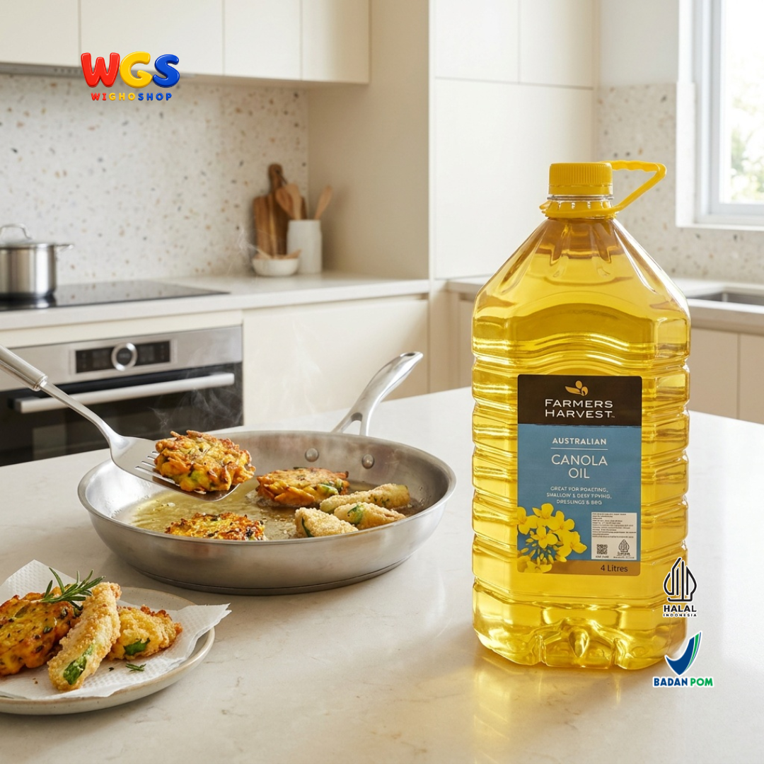 Farmers Harvest Australian Canola Oil 4L - Minyak Kanola Australia untuk Goreng Deep Frying Panggang Salad BBQ