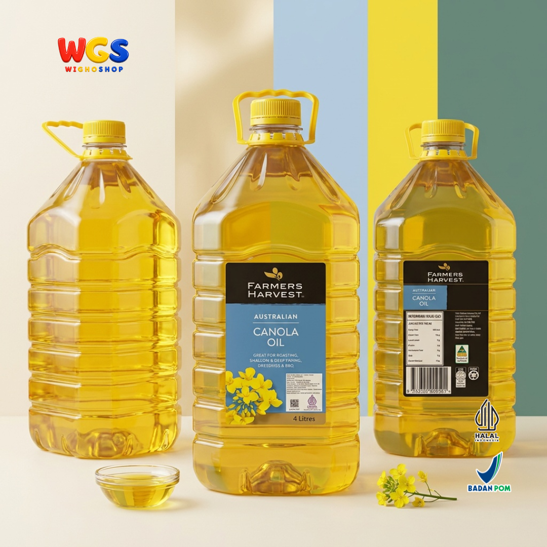 Farmers Harvest Australian Canola Oil 4L - Minyak Kanola Australia untuk Goreng Deep Frying Panggang Salad BBQ
