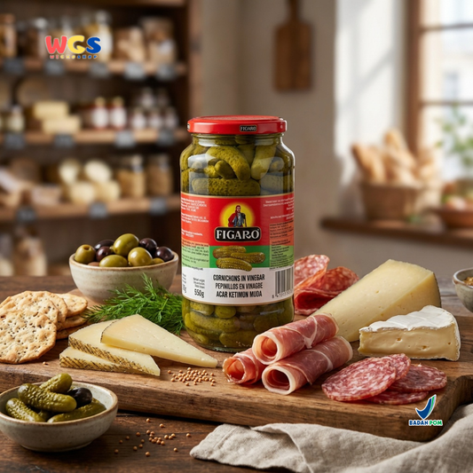 Figaro Gherkins Cornichons in Vinegar 935g - Pickled Young Cucumbers