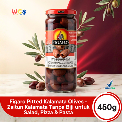 Figaro Pitted Kalamata Olives 450g - Kalamata Olives