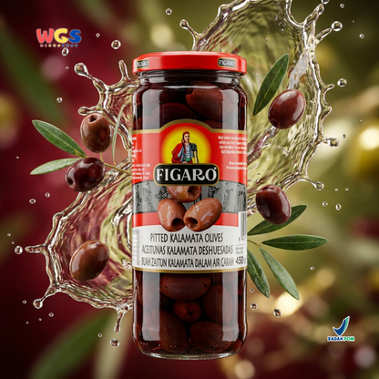 Figaro Pitted Kalamata Olives 450g - Kalamata Olives