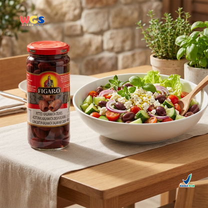 Figaro Pitted Kalamata Olives 450g - Kalamata Olives