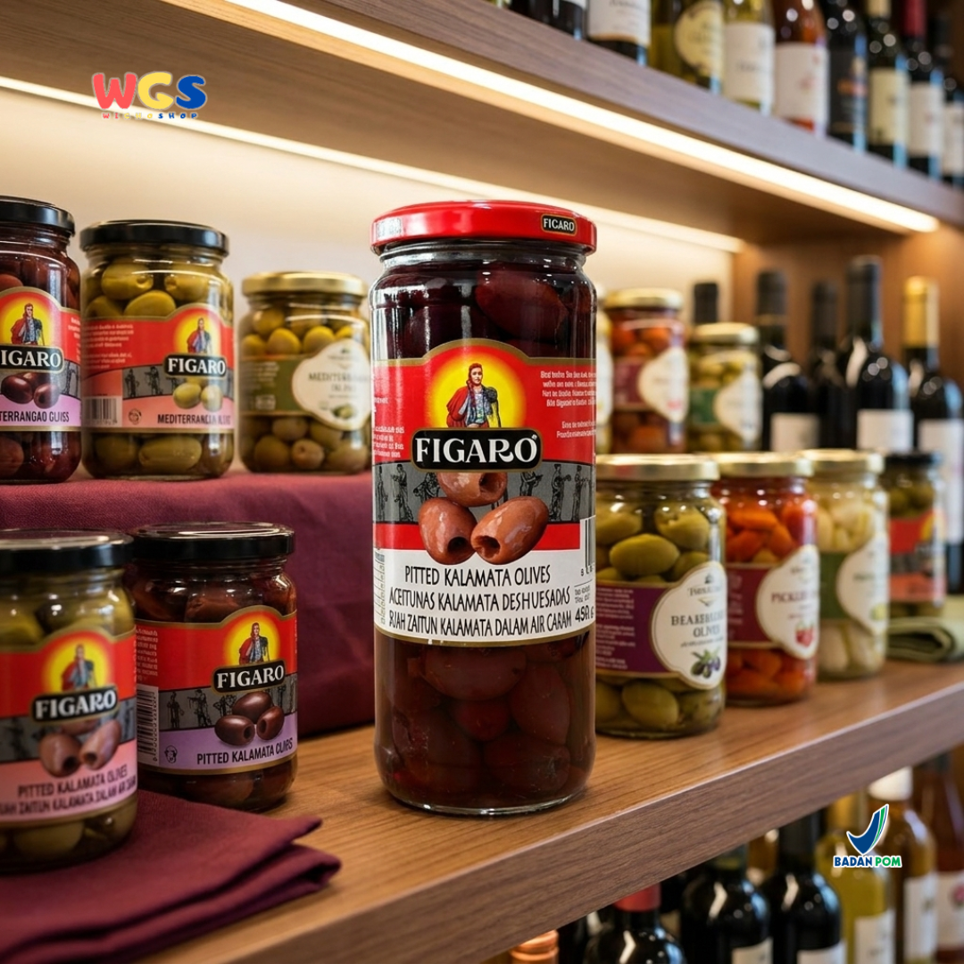 Figaro Pitted Kalamata Olives 450g - Kalamata Olives