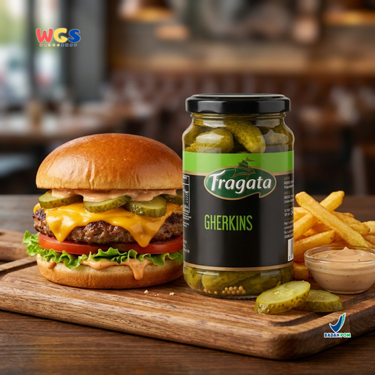 Fragata Gherkins 345g - Acar Mentimun Pickled Cucumber Salad Sandwich