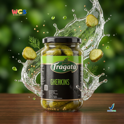 Fragata Gherkins 345g - Acar Mentimun Pickled Cucumber Salad Sandwich