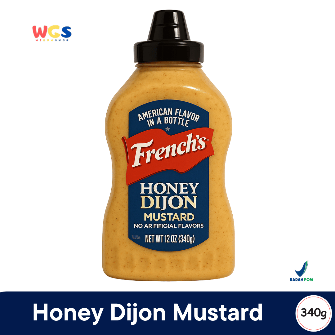 French's Honey Dijon Mustard 340g – Honey Dijon Mustard Sauce Without Artificial Flavors