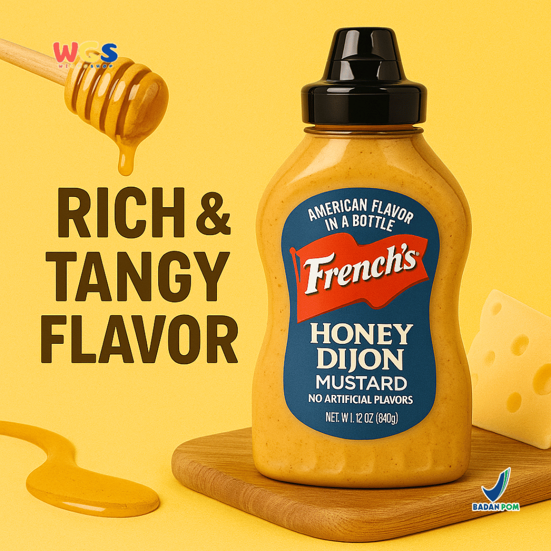French's Honey Dijon Mustard 340g – Honey Dijon Mustard Sauce Without Artificial Flavors