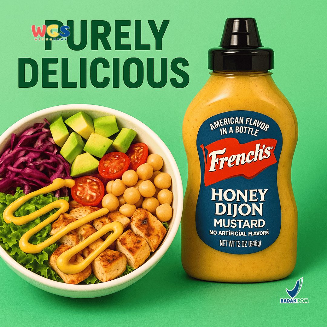 French's Honey Dijon Mustard 340g – Honey Dijon Mustard Sauce Without Artificial Flavors