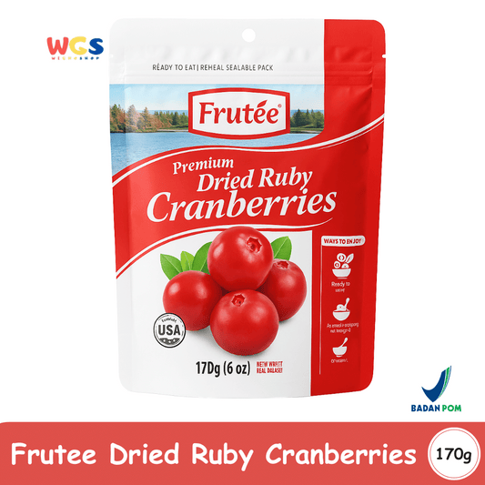 Frutee Dried Ruby Cranberries 170g – Premium Ready-to-Eat Dried Cranberries from the USA