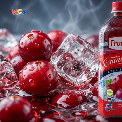 Frutee Premium Cranberry Juice Cocktail Less Sugar 975ml - Minuman Jus Cranberry Rendah Gula Siap Minum