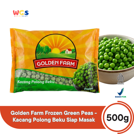 Golden Farm Frozen Green Peas 500g - Quality, Fresh &amp; Convenient Frozen Peas