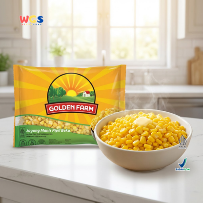 Golden Farm Frozen Sweet Corn Kernel 500g - Jagung Manis Pipil Beku Siap Masak