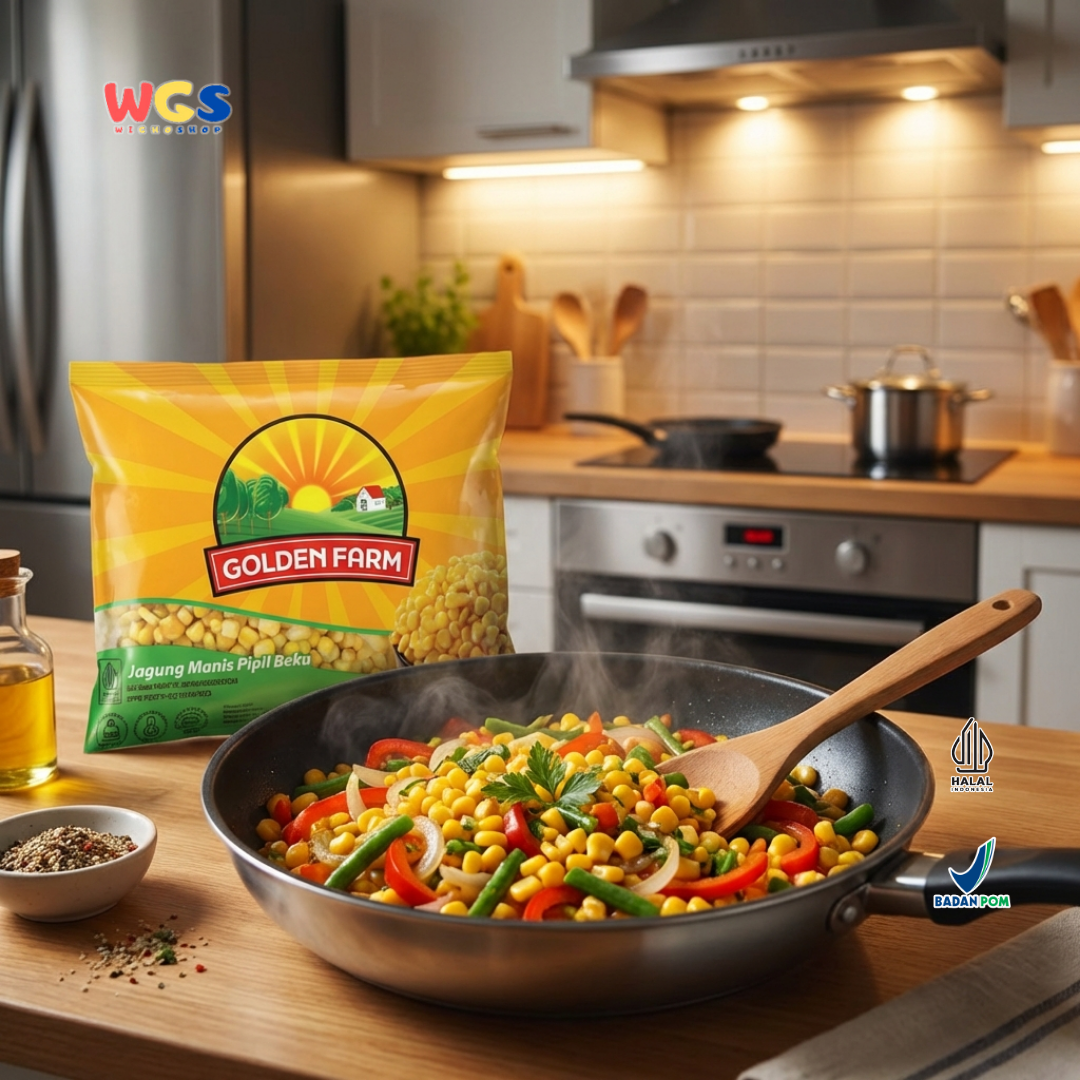 Golden Farm Frozen Sweet Corn Kernel 500g - Jagung Manis Pipil Beku Siap Masak