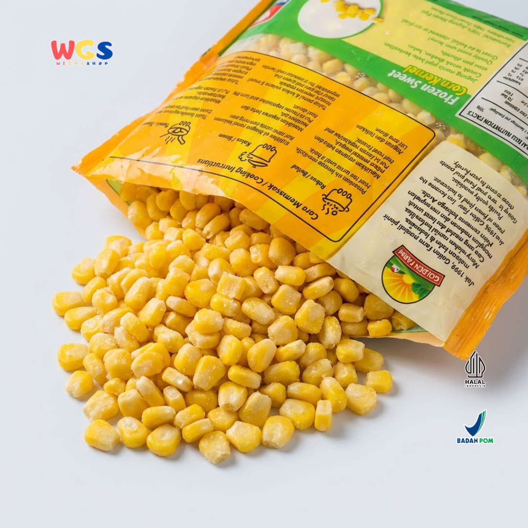 Golden Farm Frozen Sweet Corn Kernel 500g - Jagung Manis Pipil Beku Siap Masak