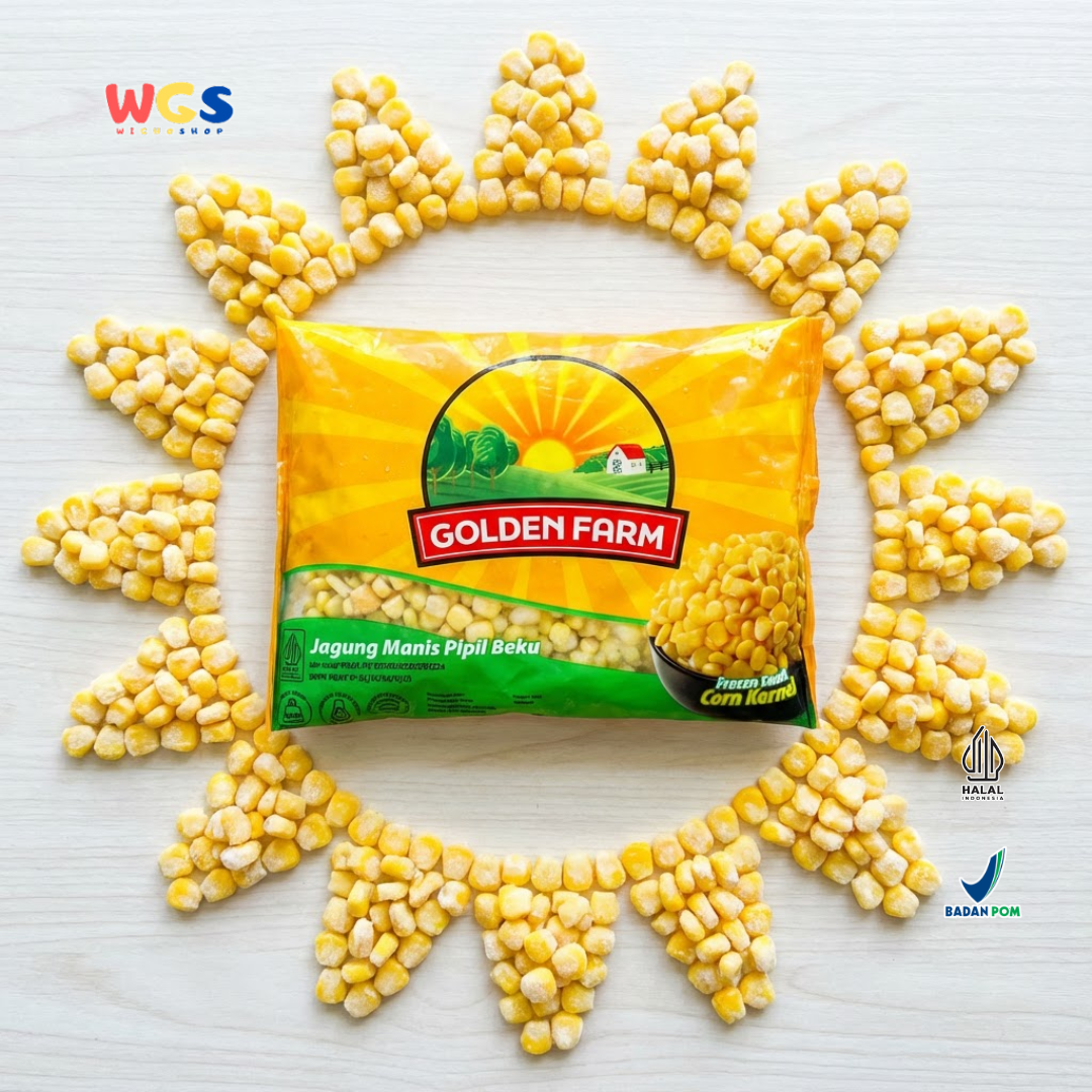 Golden Farm Frozen Sweet Corn Kernel 500g - Jagung Manis Pipil Beku Siap Masak