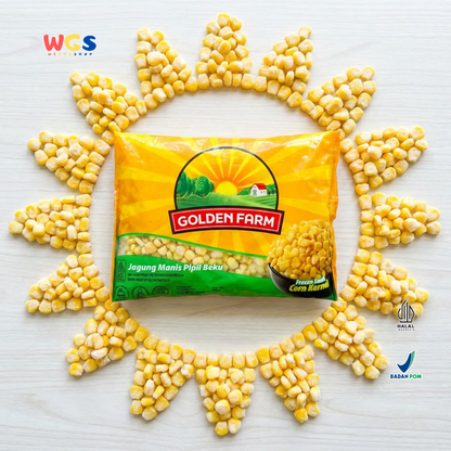 Golden Farm Frozen Sweet Corn Kernel 500g - Jagung Manis Pipil Beku Siap Masak