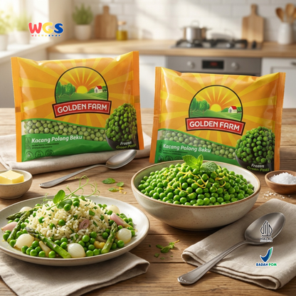 Golden Farm Frozen Green Peas 500g - Quality, Fresh &amp; Convenient Frozen Peas