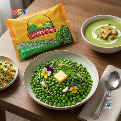 Golden Farm Frozen Green Peas 500g - Quality, Fresh &amp; Convenient Frozen Peas