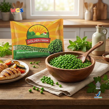 Golden Farm Frozen Green Peas 500g - Quality, Fresh &amp; Convenient Frozen Peas